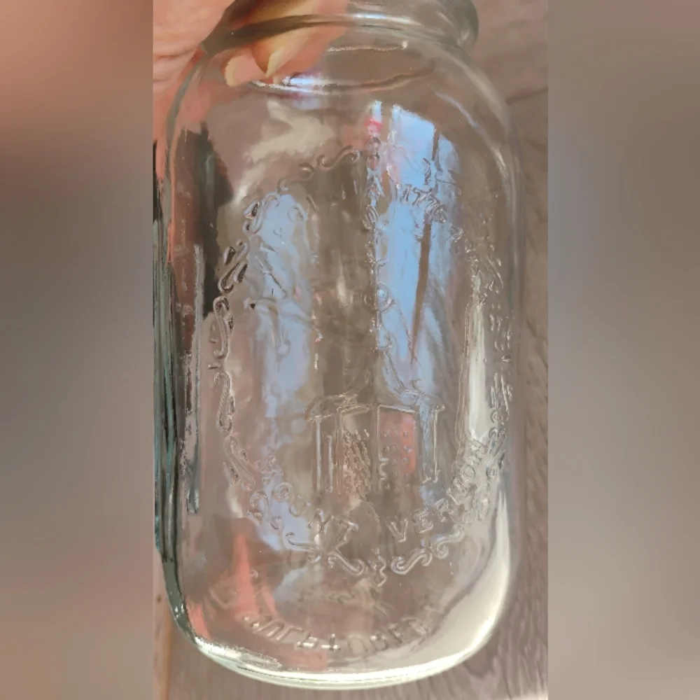Vintage Mason Quarts Clear Glass Jars Bicentennial Celebration 1976 Liberty Bell